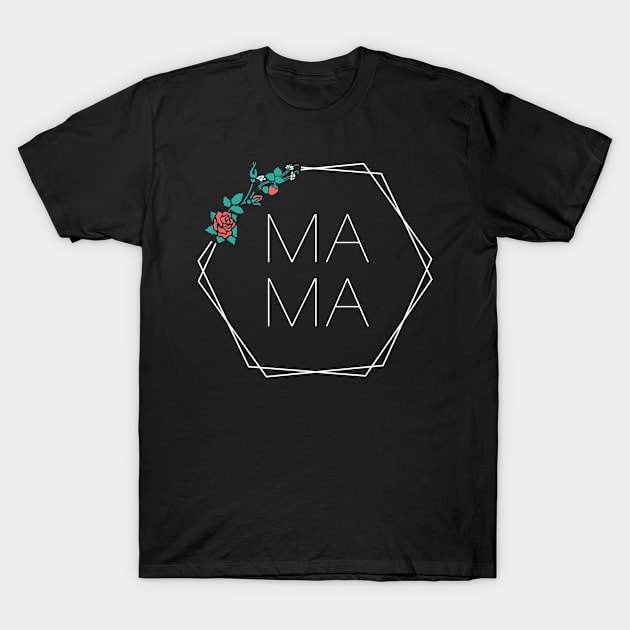 Hexagon Mama Art - Mothers Day 2023 (colored) T-Shirt by RichyTor